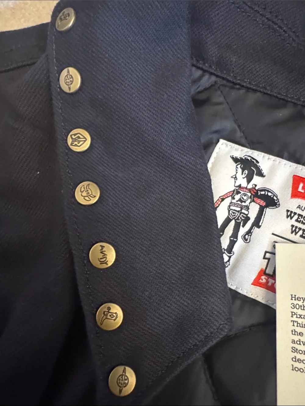 Levi's Black Stud-Trim Bomber Jacket